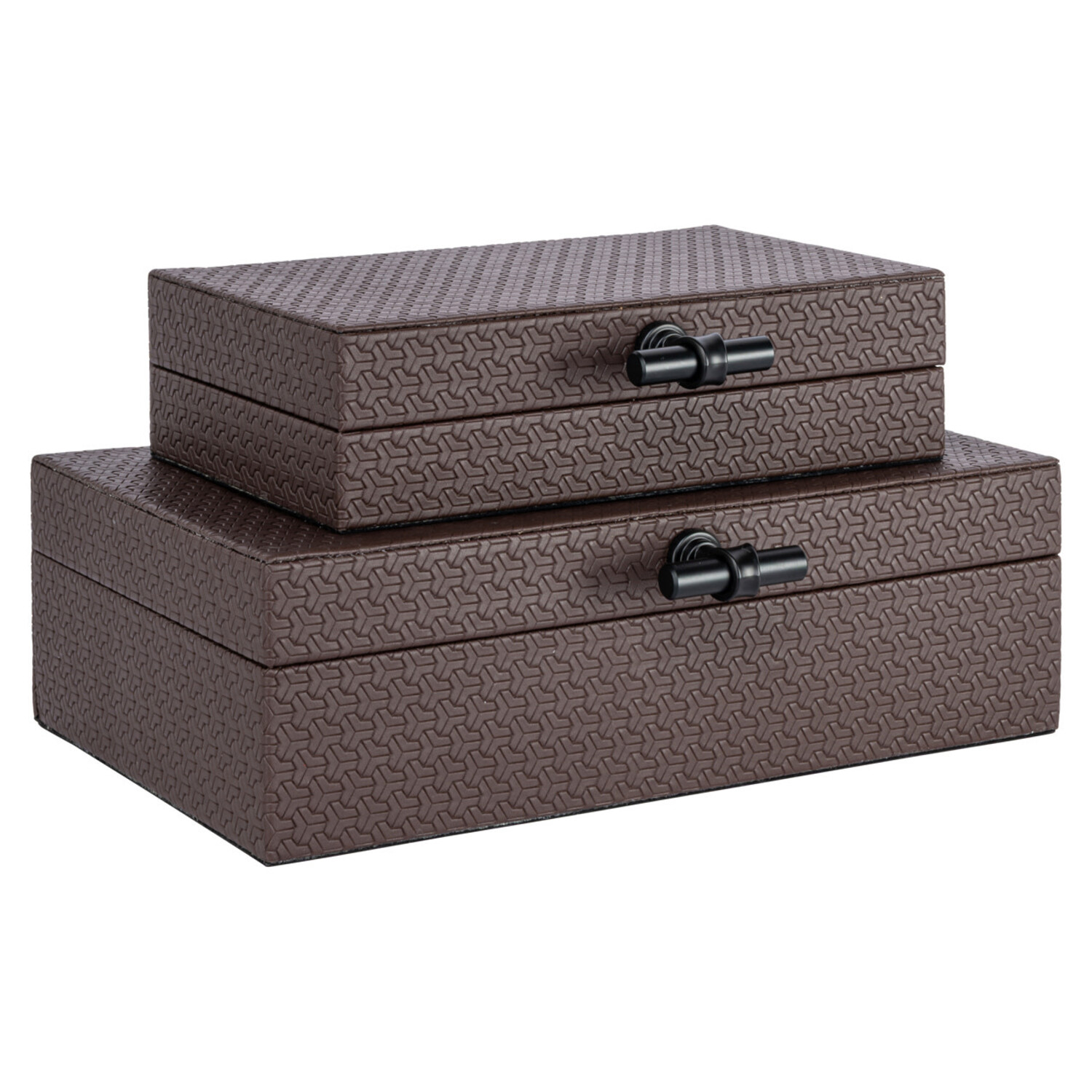 Richmond Interiors Opbergdoos Billie Dark Brown Klein