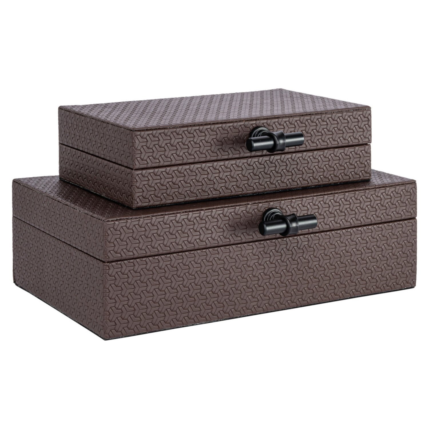 Richmond Interiors Opbergdoos Billie Dark Brown Groot