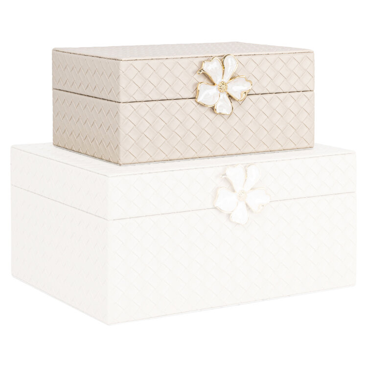Richmond Interiors Opbergdoos Lillie Ivory Klein