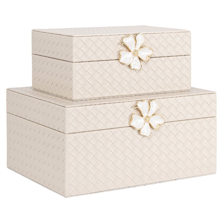 Richmond Interiors Opbergdoos Lillie Ivory Klein