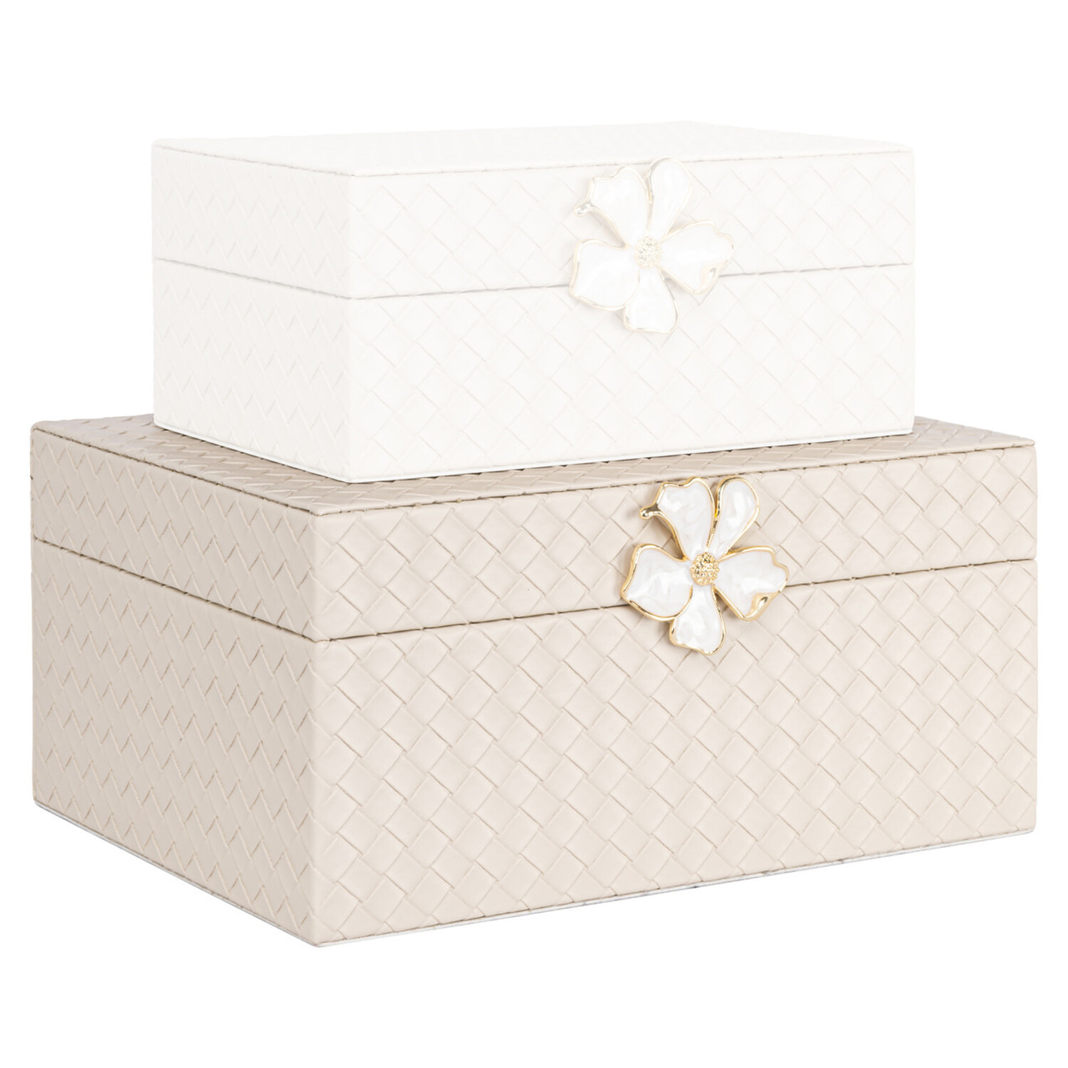 Richmond Interiors Opbergdoos Lillie Ivory Groot