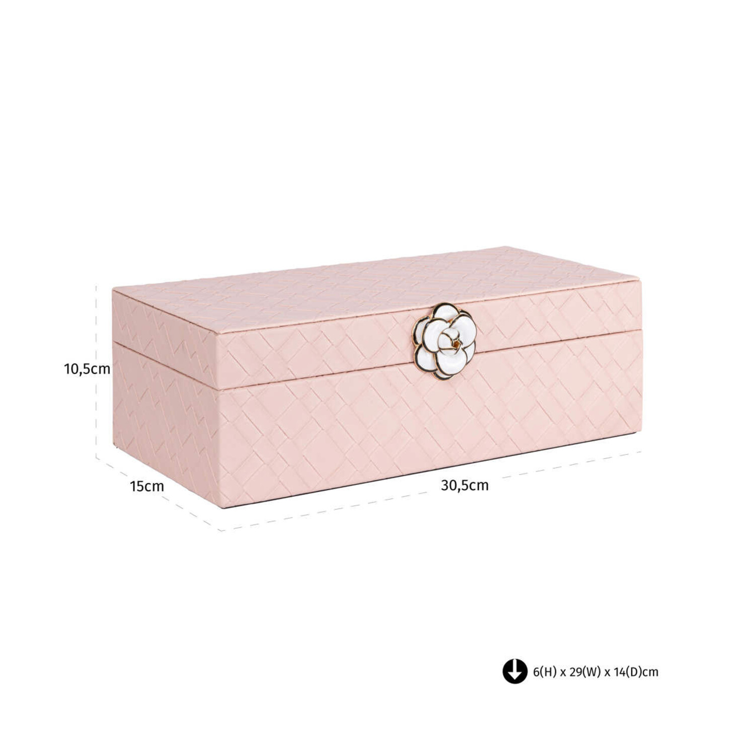 Richmond Interiors Opbergdoos Lotte Pink Groot
