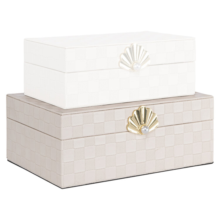 Richmond Interiors Opbergdoos Bless Ivory Groot