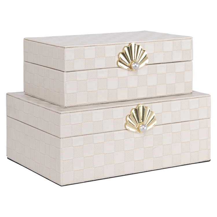 Richmond Interiors Opbergdoos Bless Ivory Groot