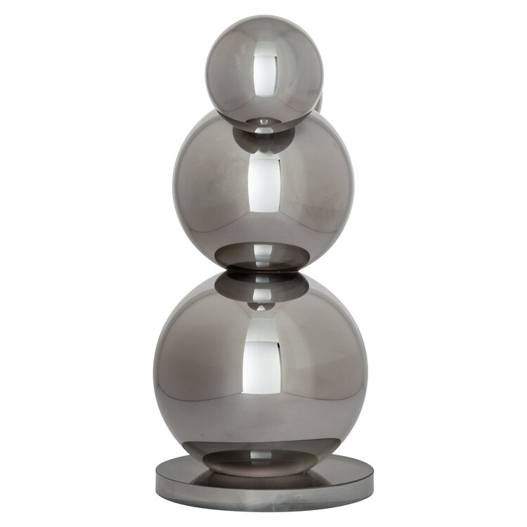 Richmond Interiors Decoratief object Beary silver kristal glas zilver
