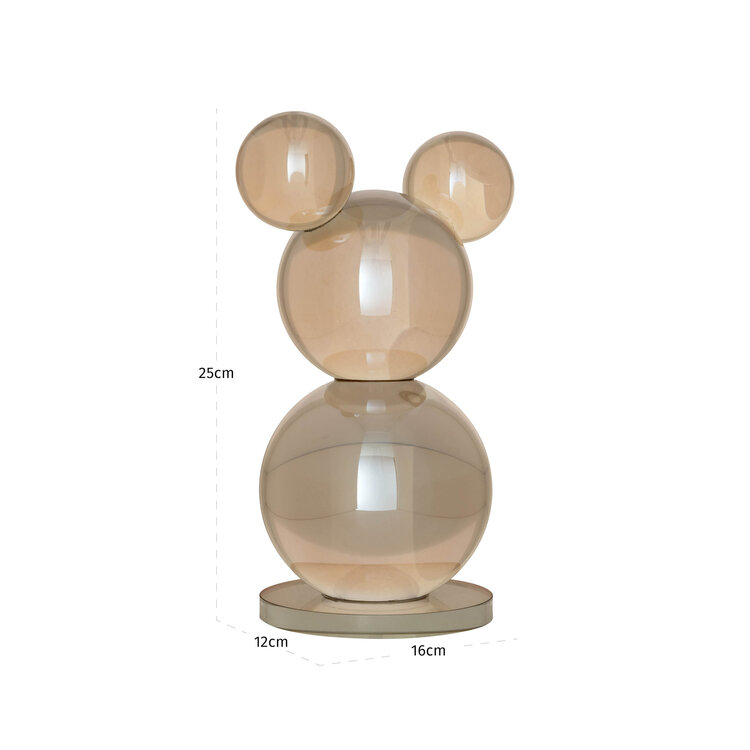 Richmond Interiors Decoratief object Ted Champagne kristal glas
