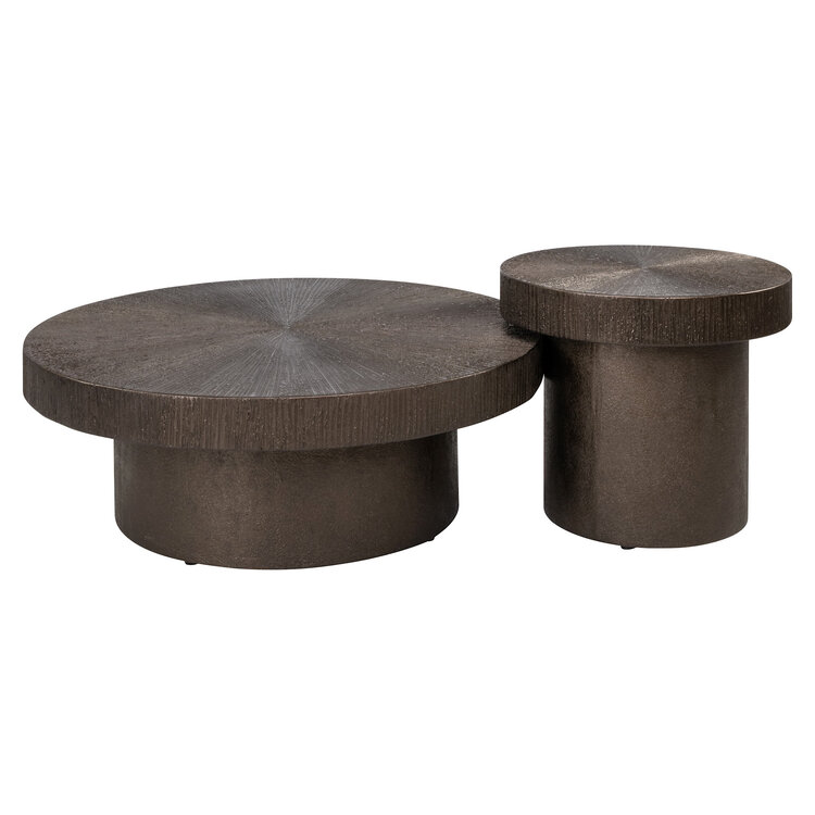 Richmond Interiors Salontafel Lindo Brunzae Rond Set van 2