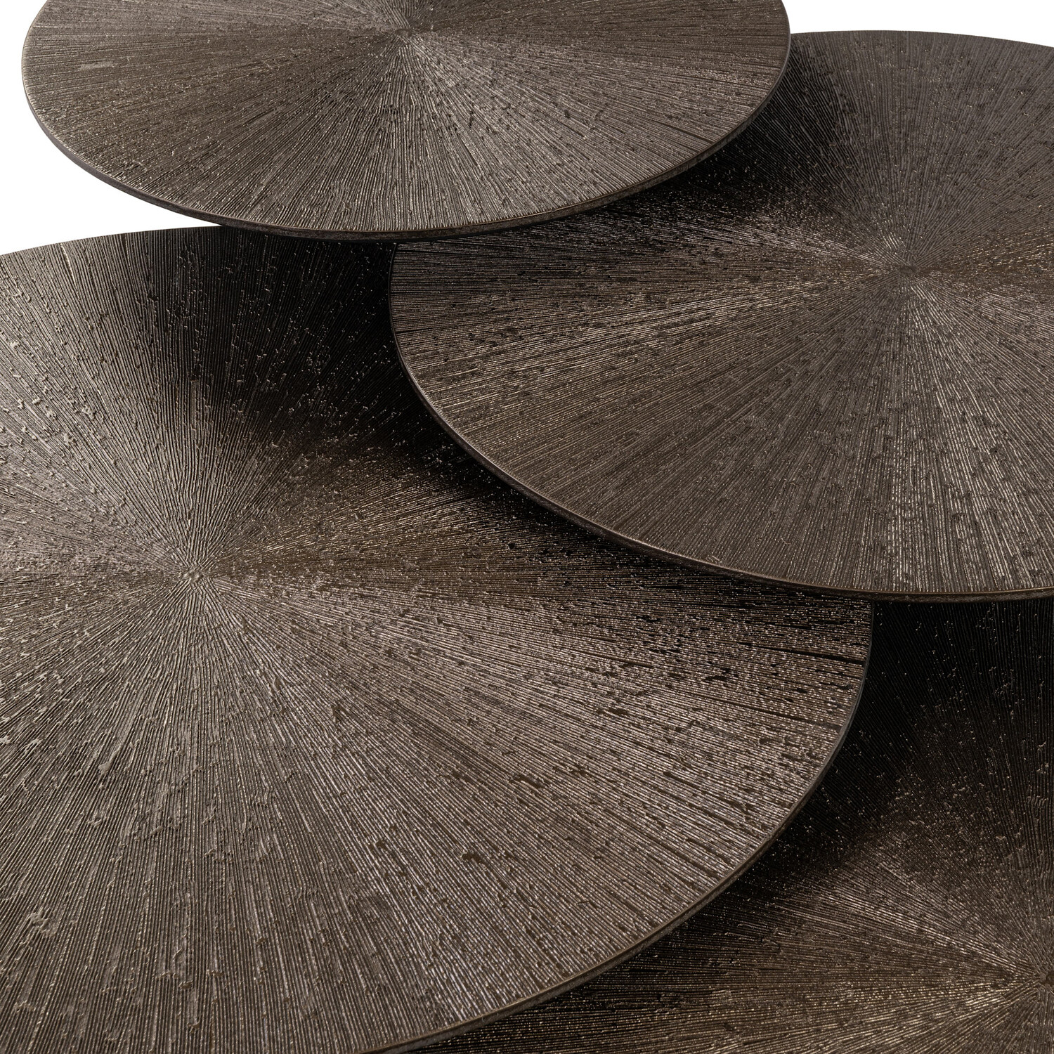 Richmond Interiors Salontafel Quadra Brunzae Rond Set van 4