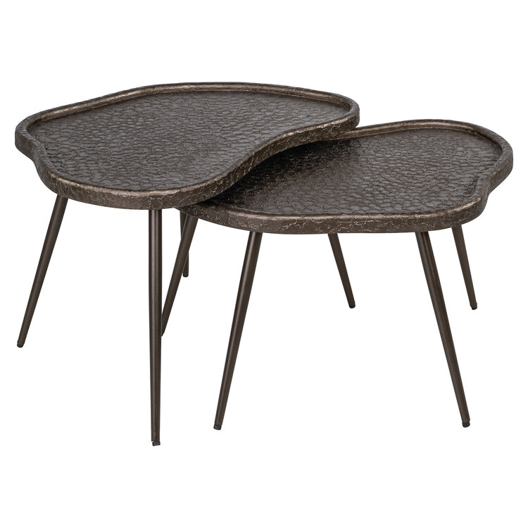 Richmond Interiors Salontafel Bean Brunzae Organisch Set van 2