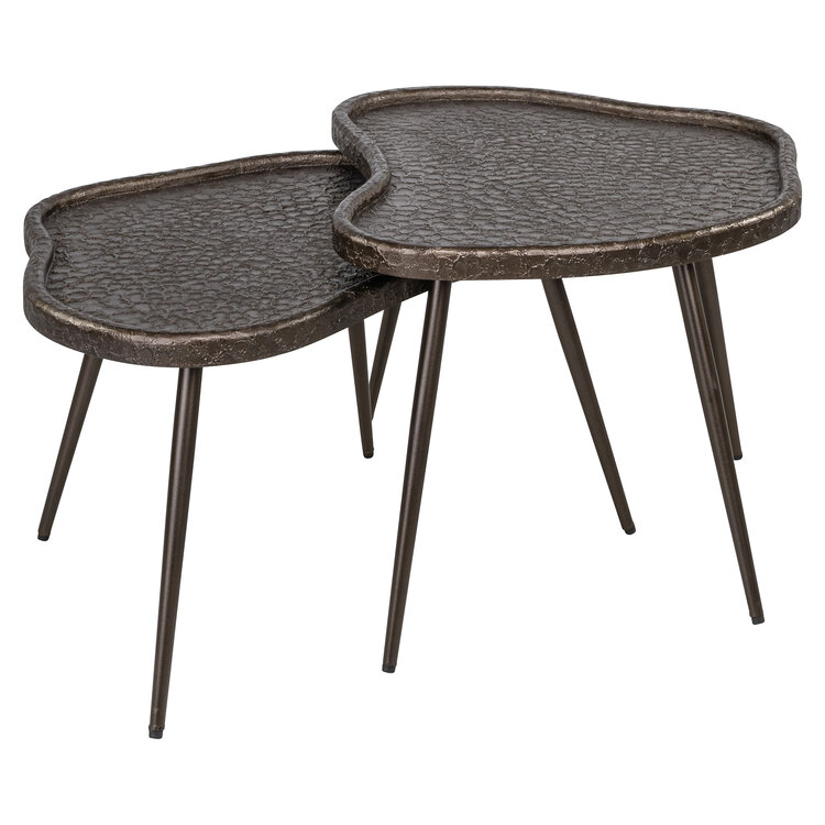 Richmond Interiors Salontafel Bean Brunzae Organisch Set van 2
