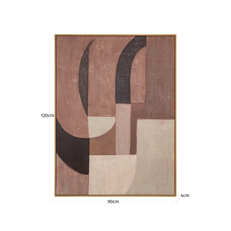 Richmond Interiors Wall art Tatu right brown