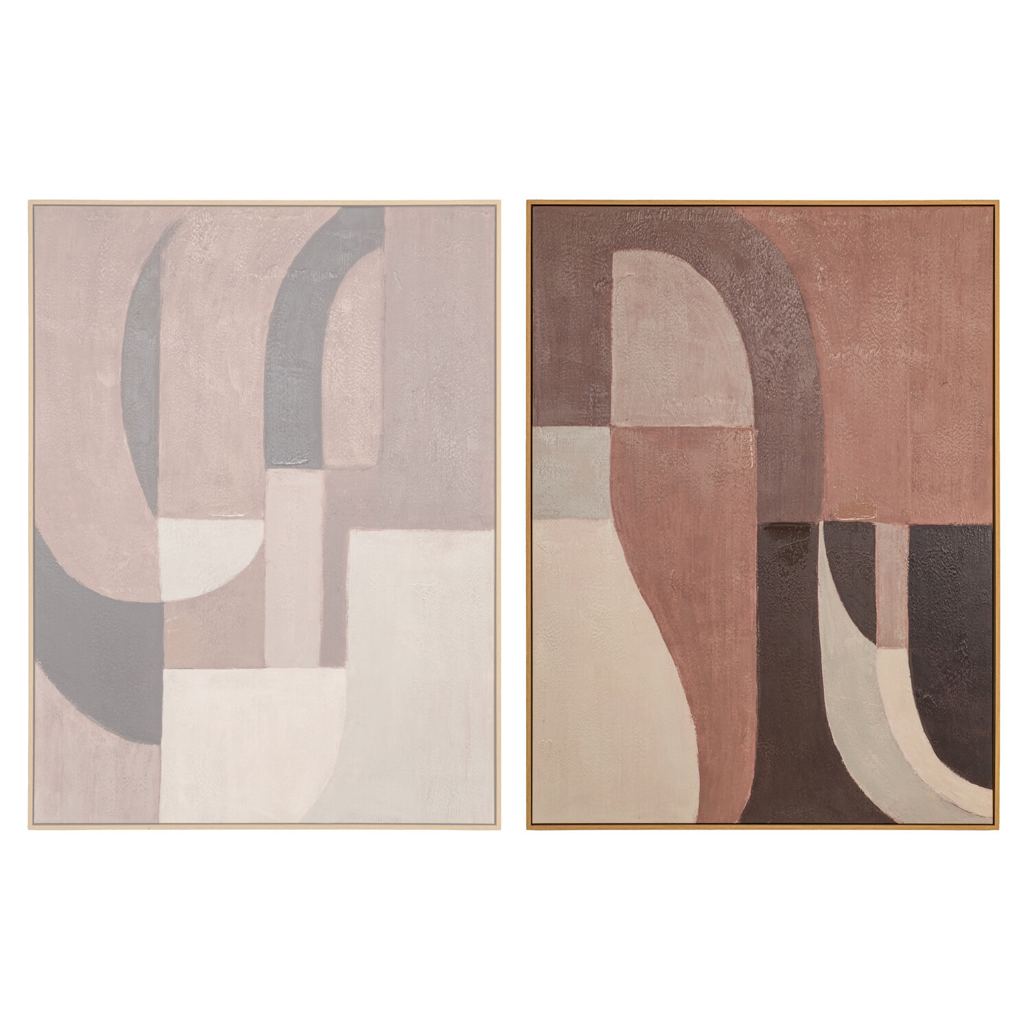 Richmond Interiors Wall art Tatu left brown