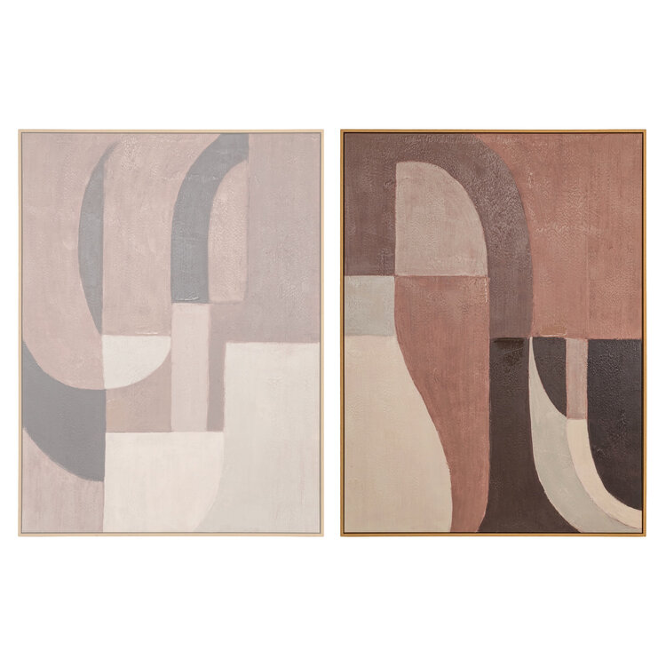 Richmond Interiors Wall art Tatu left brown