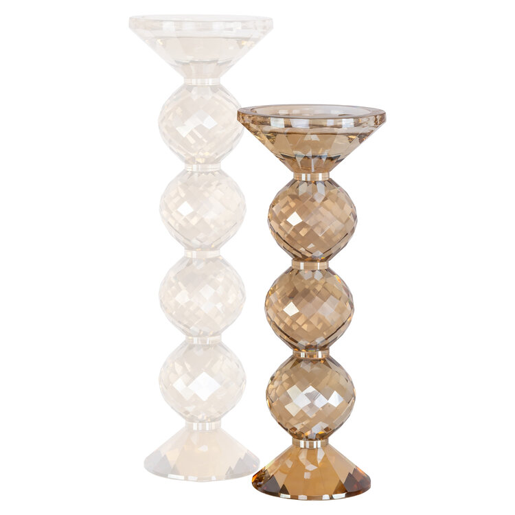 Richmond Interiors Kandelaar Channah Champagne kristal glas klein