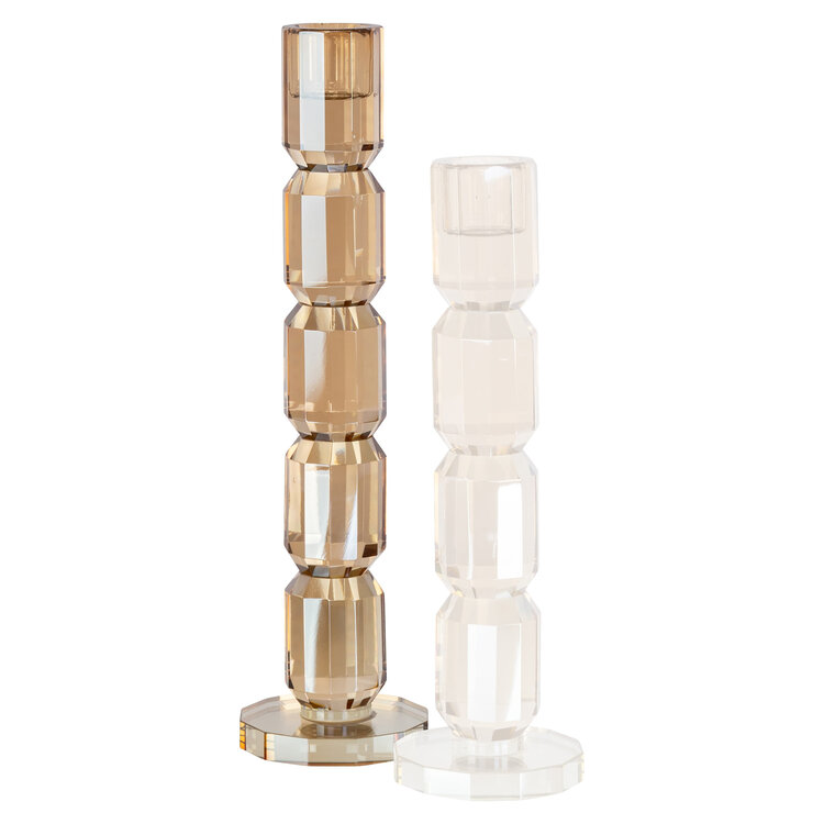 Richmond Interiors Kandelaar Dita Champagne kristal glas groot