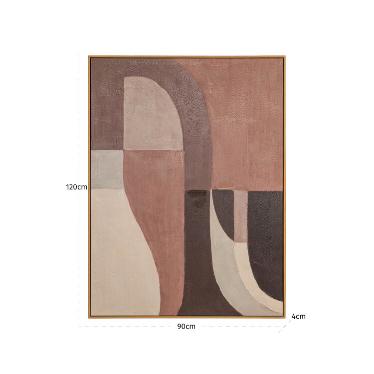 Richmond Interiors Wall art Tatu left brown