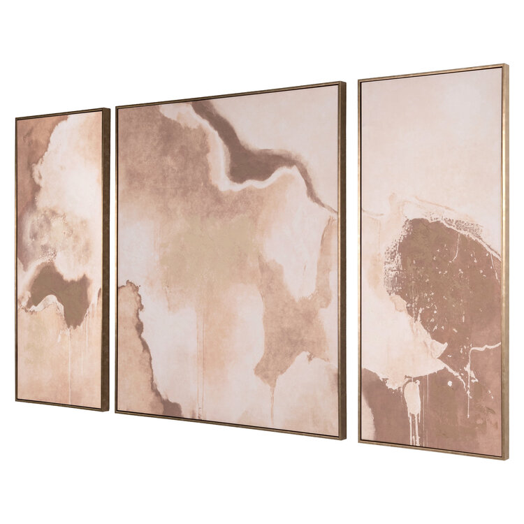 Richmond Interiors Wall art Liberty brown Set van 3