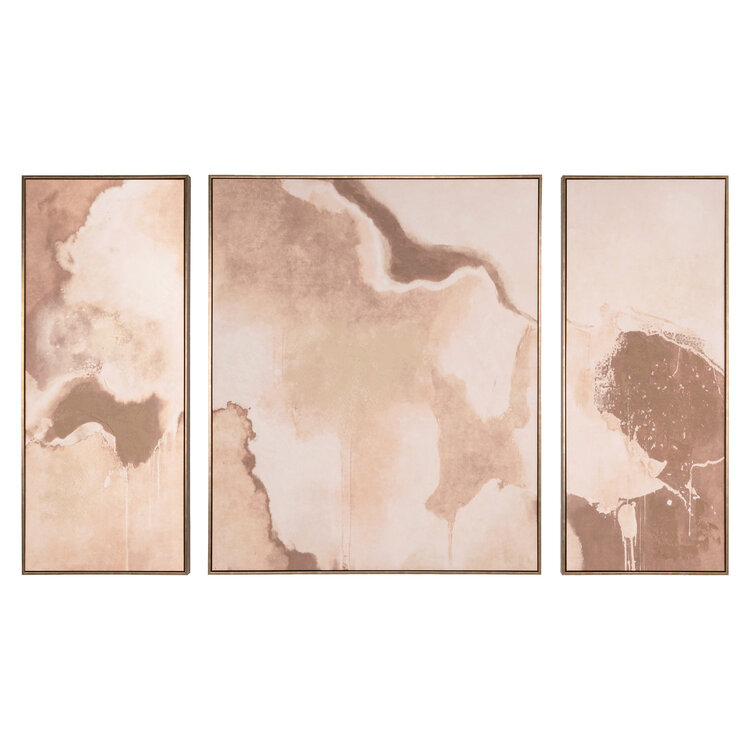 Richmond Interiors Wall art Liberty brown Set van 3