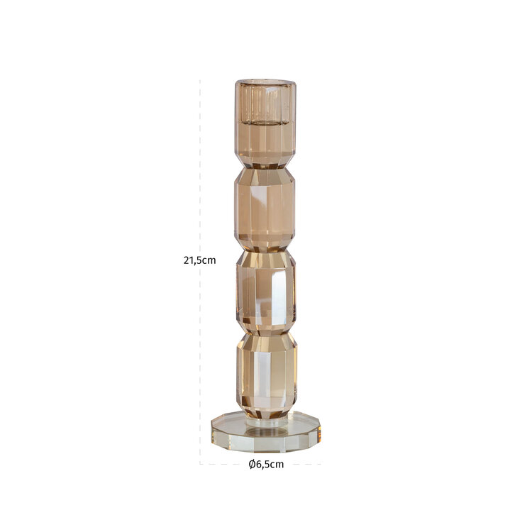 Richmond Interiors Kandelaar Dita Champagne kristal glas klein
