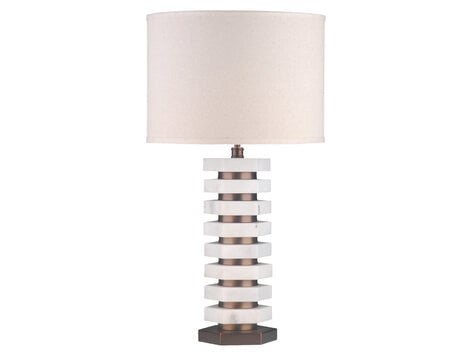 Richmond Interiors Tafellamp Haspen Natural Marmer