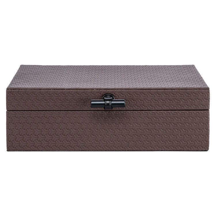 Richmond Interiors Opbergdoos Billie Dark Brown Groot