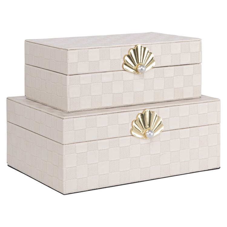 Richmond Interiors Opbergdoos Bless Ivory Klein