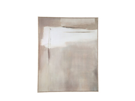 PTMD Collection Olger Beige abstract wandpaneel canvas frame A