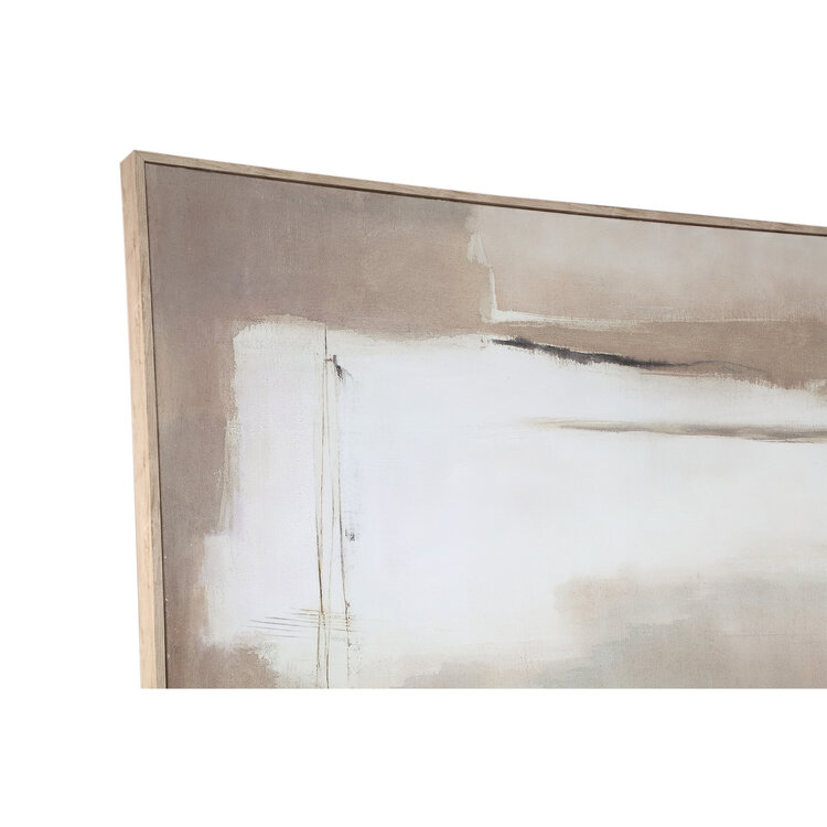 PTMD Collection Olger Beige abstract wandpaneel canvas frame A