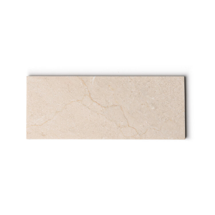 Dienblad marmer beige rechthoekig 25x10 cm