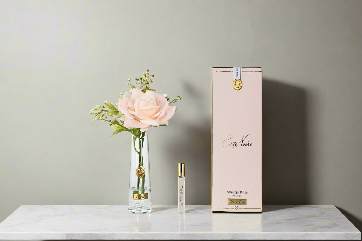 Côte Noire Champagne Pink Summer Rose Bud Gold Label