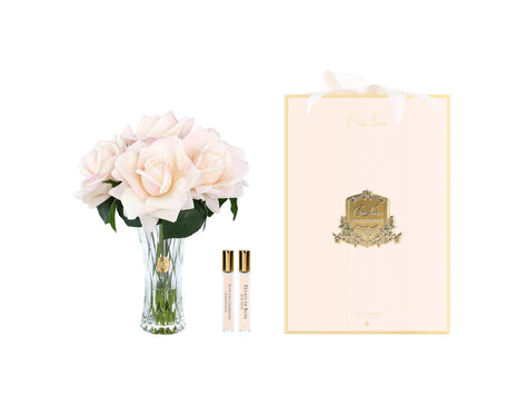 Côte Noire Luxury Charente Seven Champagne Pink Roses Bouquet Pink Box