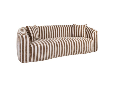 Richmond Interiors Sofa 3-zitsbank Luxandra stripes sand