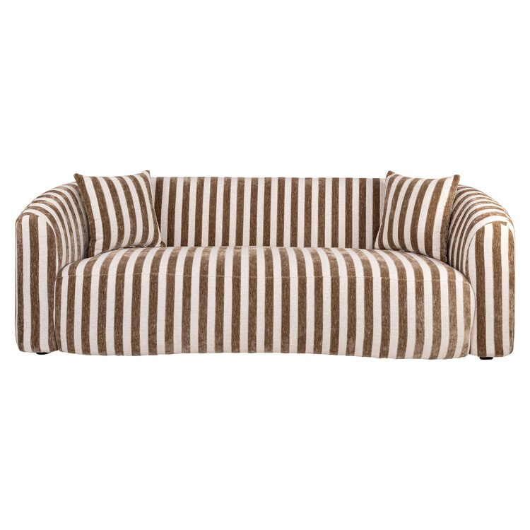 Richmond Interiors Sofa 3-zitsbank Luxandra stripes sand