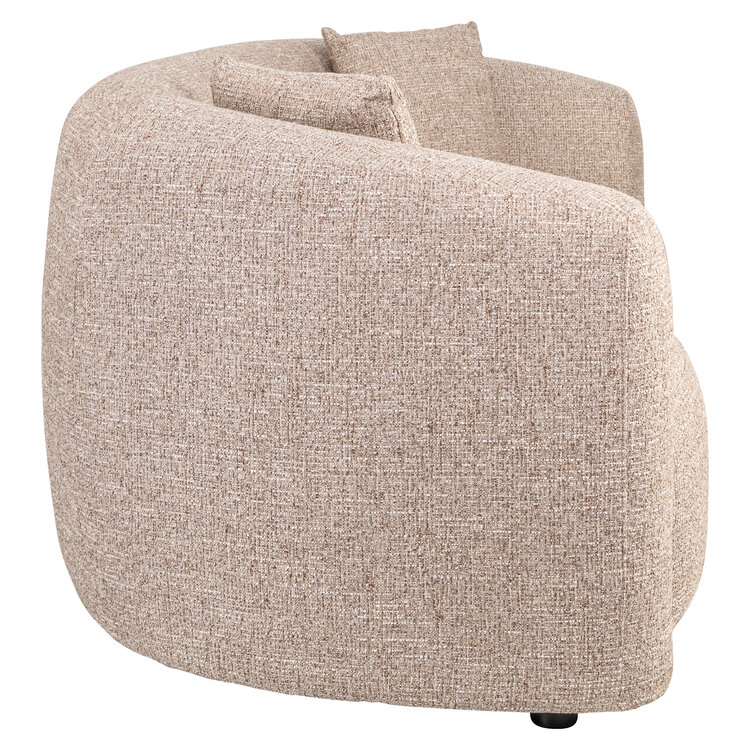 Richmond Interiors Sofa 3-zitsbank Luxandra sand tweed