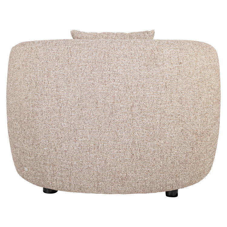 Richmond Interiors Loungestoel fauteuil Luxandra sand tweed