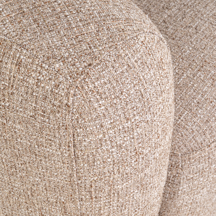 Richmond Interiors Loungestoel fauteuil Luxandra sand tweed