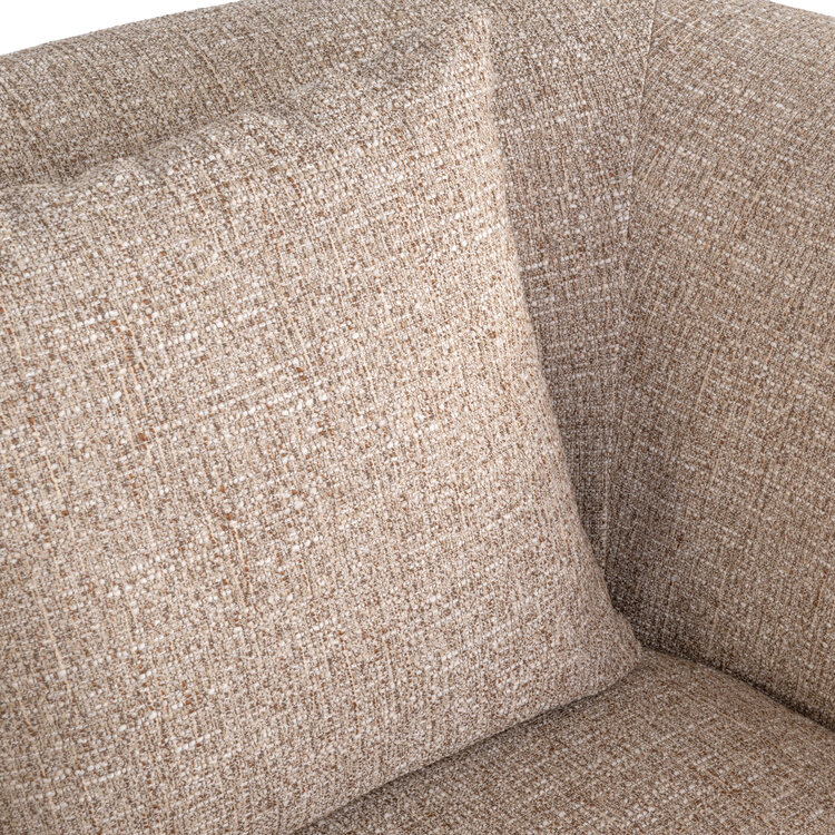 Richmond Interiors Loungestoel fauteuil Luxandra sand tweed