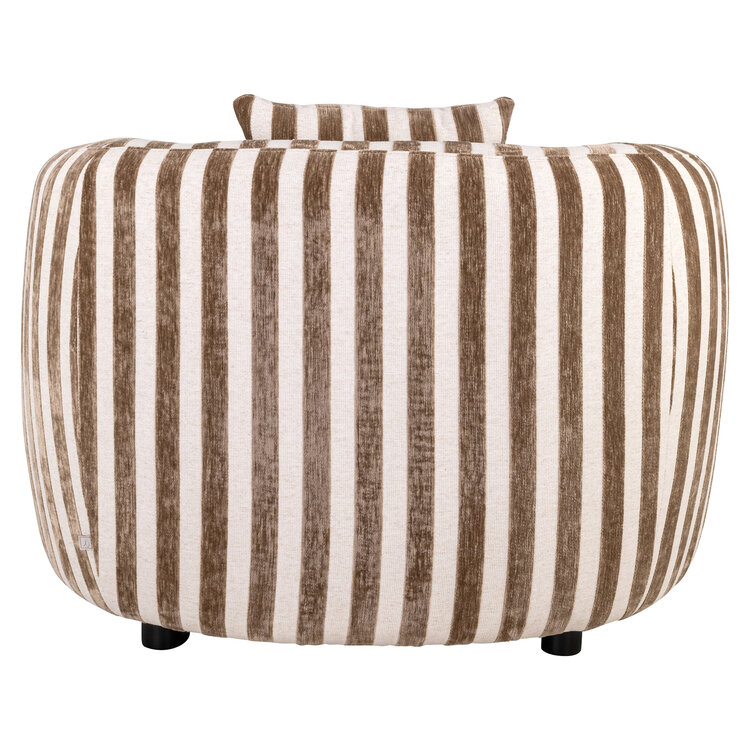 Richmond Interiors Loungestoel fauteuil Luxandra stripes sand