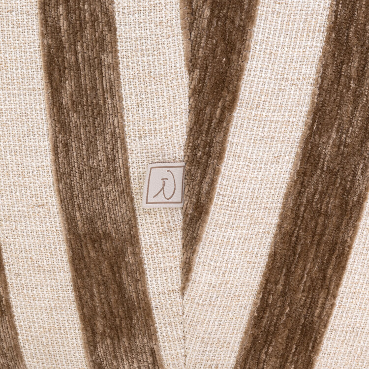 Richmond Interiors Loungestoel fauteuil Luxandra stripes sand