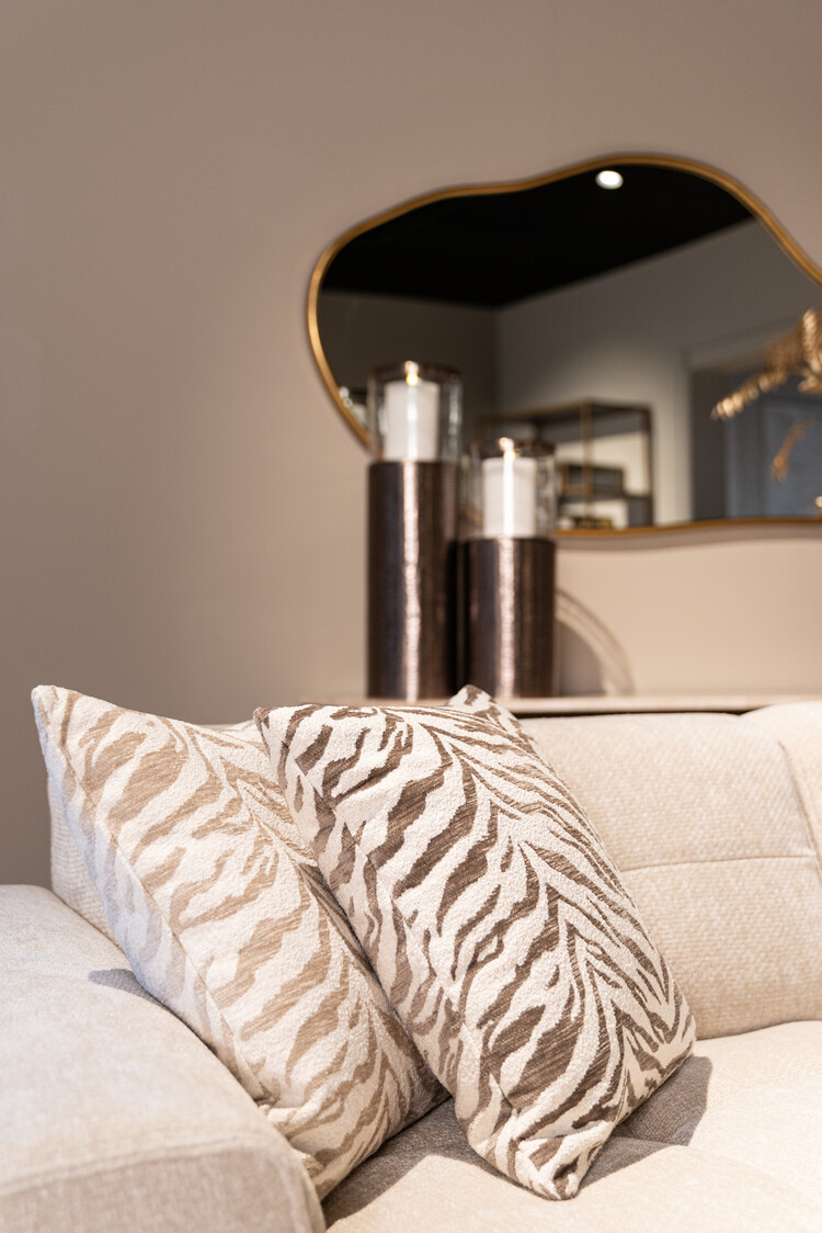Richmond Interiors Kussen Eliza beige tiger 50x50 cm