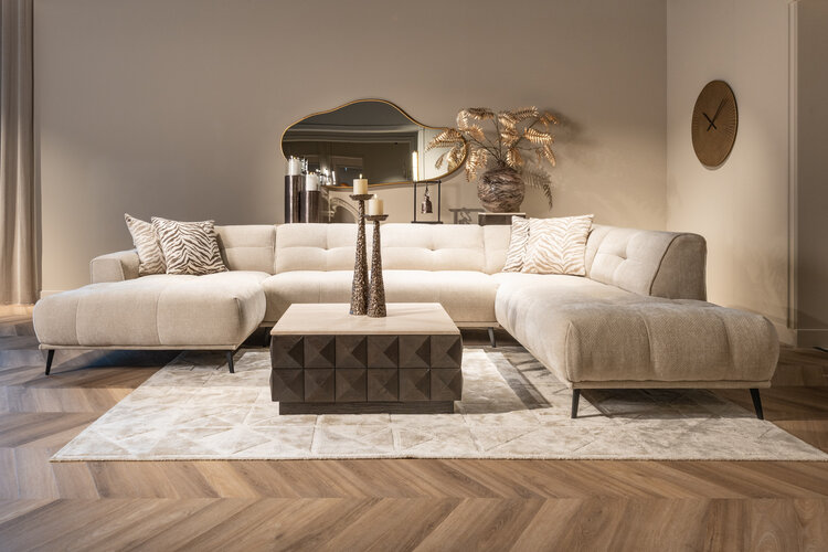 Richmond Interiors Kussen Tara taupe tiger 50x50 cm