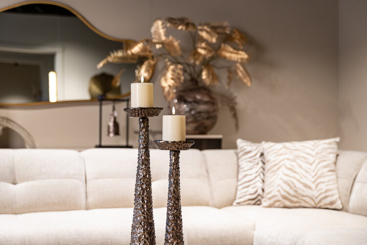 Richmond Interiors Kussen Tara taupe tiger 50x50 cm