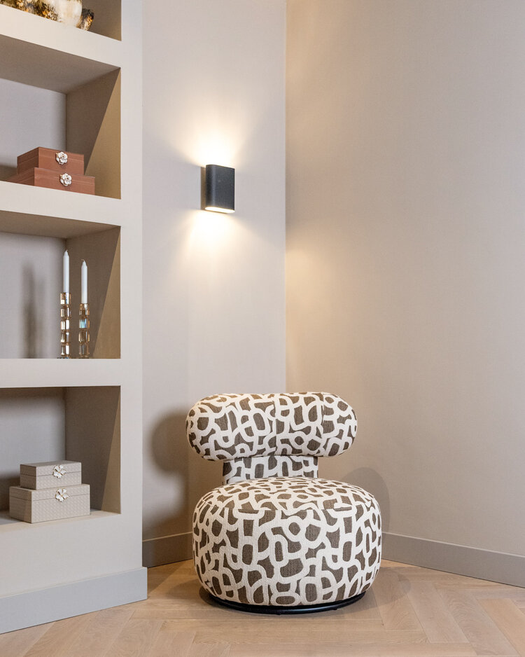 Richmond Interiors Kandelaar Dita Champagne kristal glas klein