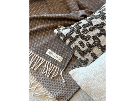 Brons interieur Plaid bruin 130x200 cm