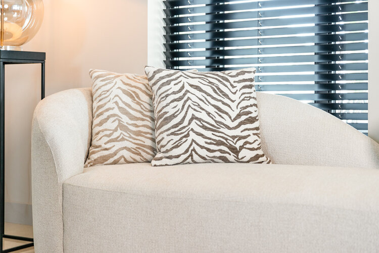 Richmond Interiors Kussen Tara taupe tiger 50x50 cm