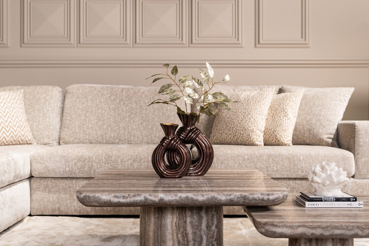 Richmond Interiors Kussen Noa beige leopard 50x50 cm