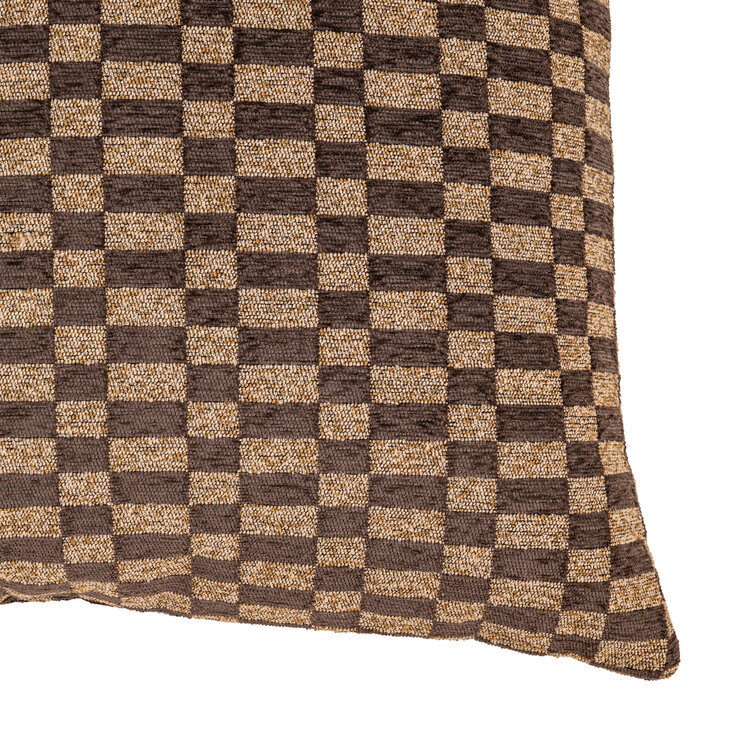 Richmond Interiors Kussen Remi brown rectilinear 50x50 cm