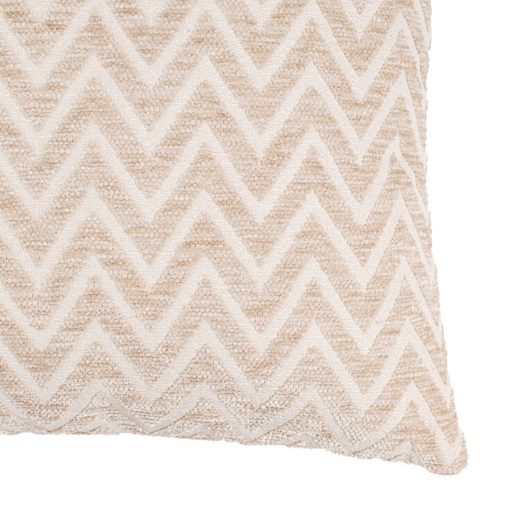 Richmond Interiors Kussen Cassy beige chevron 50x50 cm