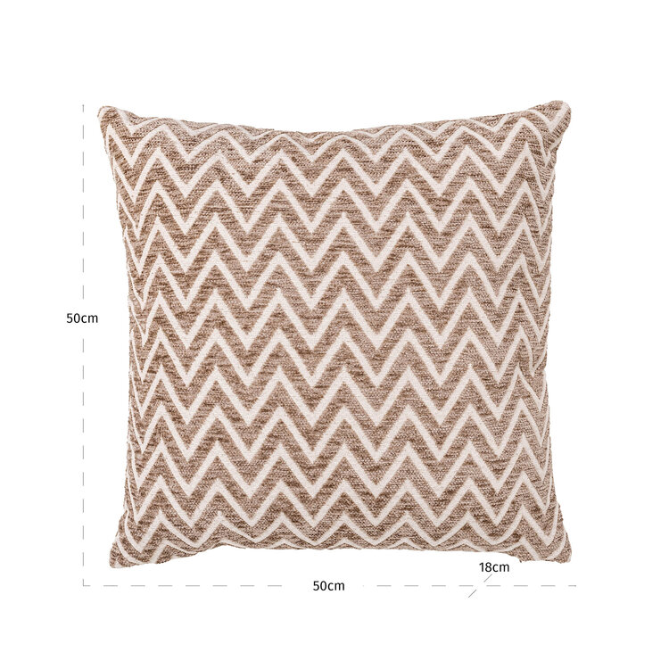 Richmond Interiors Kussen Nino sand chevron 50x50 cm
