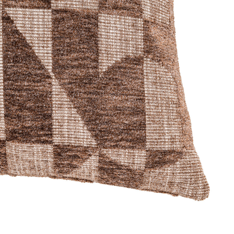 Richmond Interiors Kussen Aria brown geomatric 50x50 cm